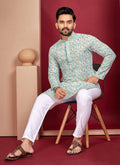 Prazu Fashion Off White Rayon Lucknowi Work Kurta - Distacart