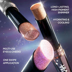 Nykaa Diamond Jelly Cooling Shimmer Eyeshadow Stick - Multi-Use, High Shine Glitter - Champagne Drip