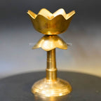 Brass Lotus Diya With Stand
