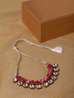 Pink and Kundan Stone Neckpiece- Ruby Raang