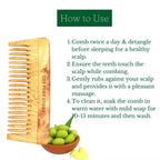 The Pure Story Oil Infused Neem Wood Wide Tooth Comb - Distacart