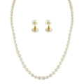 J Pearls 1 Line Oval Pearl Necklace - Real Pearl Jewelry - Distacart