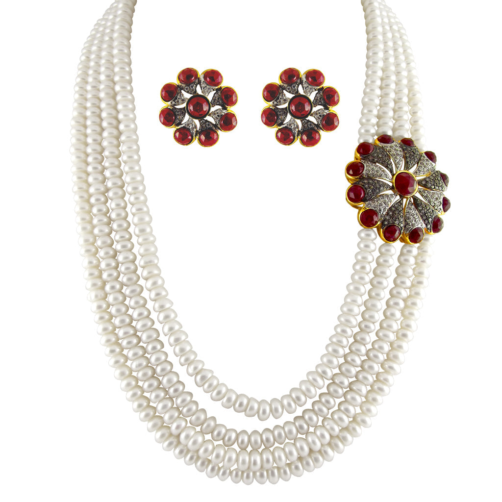 J Pearls Princess Pearl Necklace - Real Pearl Jewelry - Distacart