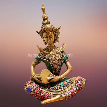 Antique Brass Musician Idol