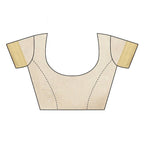 Vamika Cotton Polyester Silk Weaving Cream Blouse