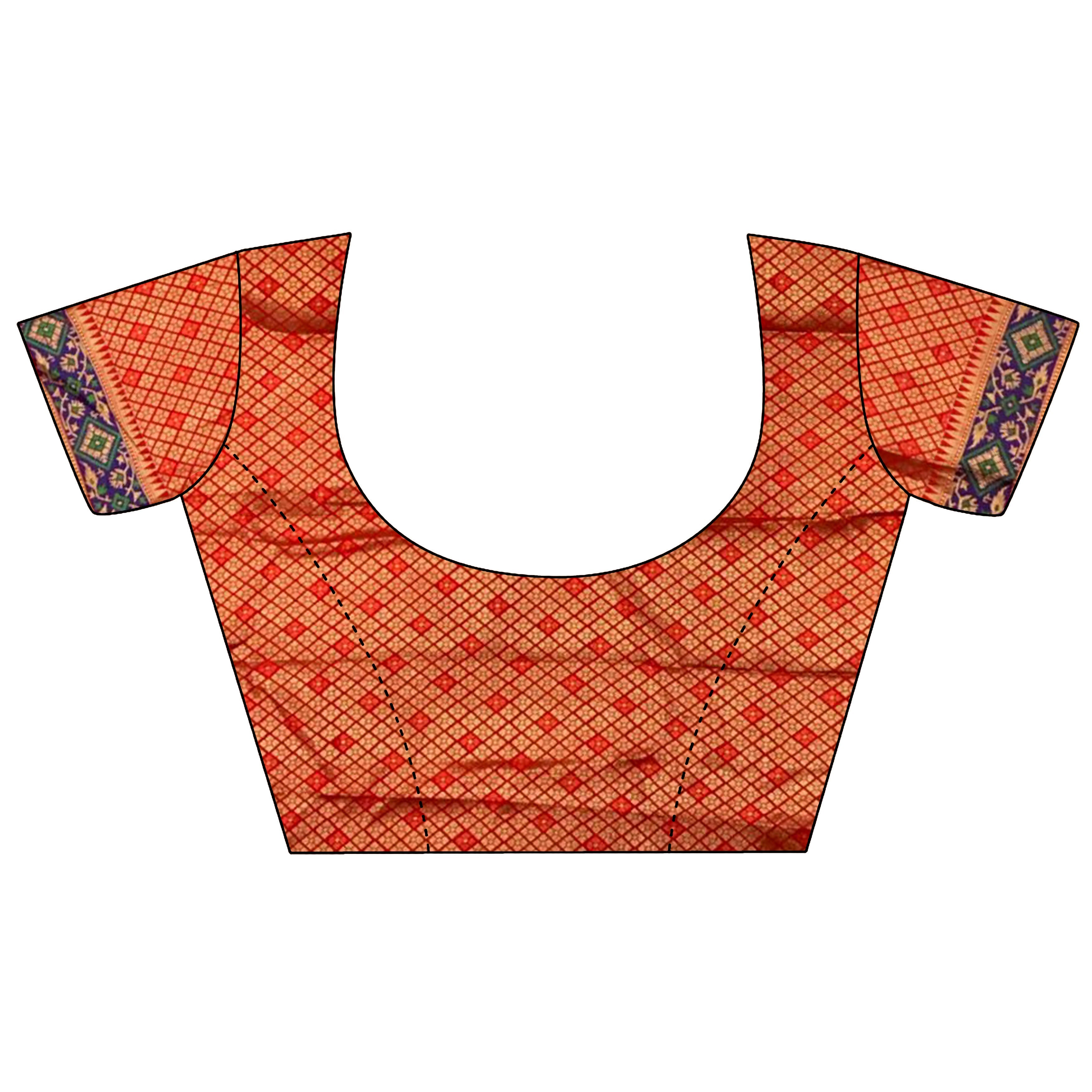 Joban Fashion Red Patola Soft Silk Patola Saree - Distacart