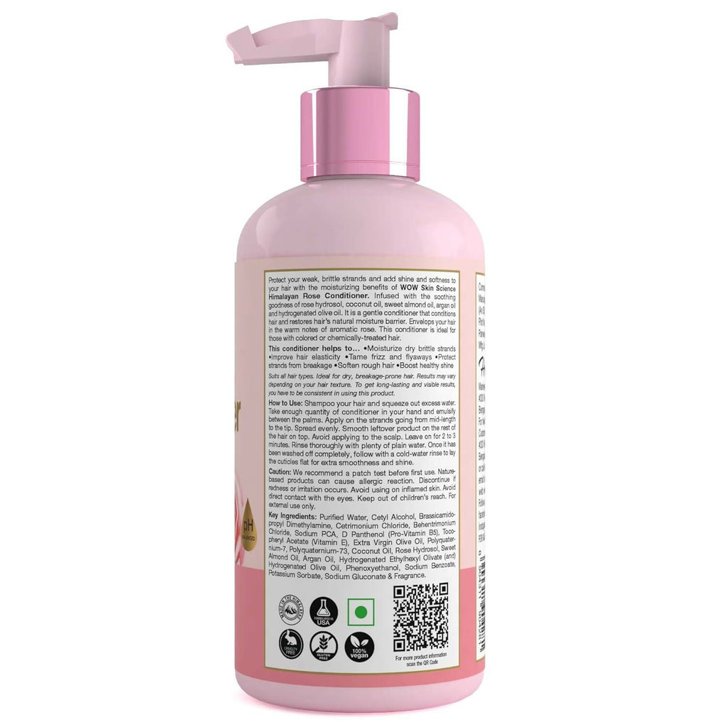WOW Skin Science Himalayan Rose Conditioner For Volumnising Hair, Anti Smelly Scalp