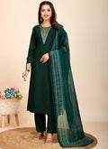 Prazu Fashion Green Printed Cotton Blend Festival Wear Salwar Suit - Distacart