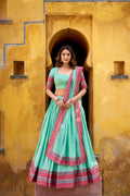 Evanik Pure Chanderi With Thread Work Lehenga Choli - Distacart