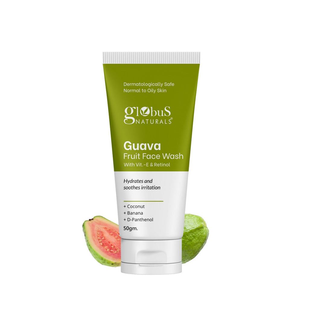 Globus Naturals Guava Fruit Face Wash with Vitamin E & Retinol - Distacart