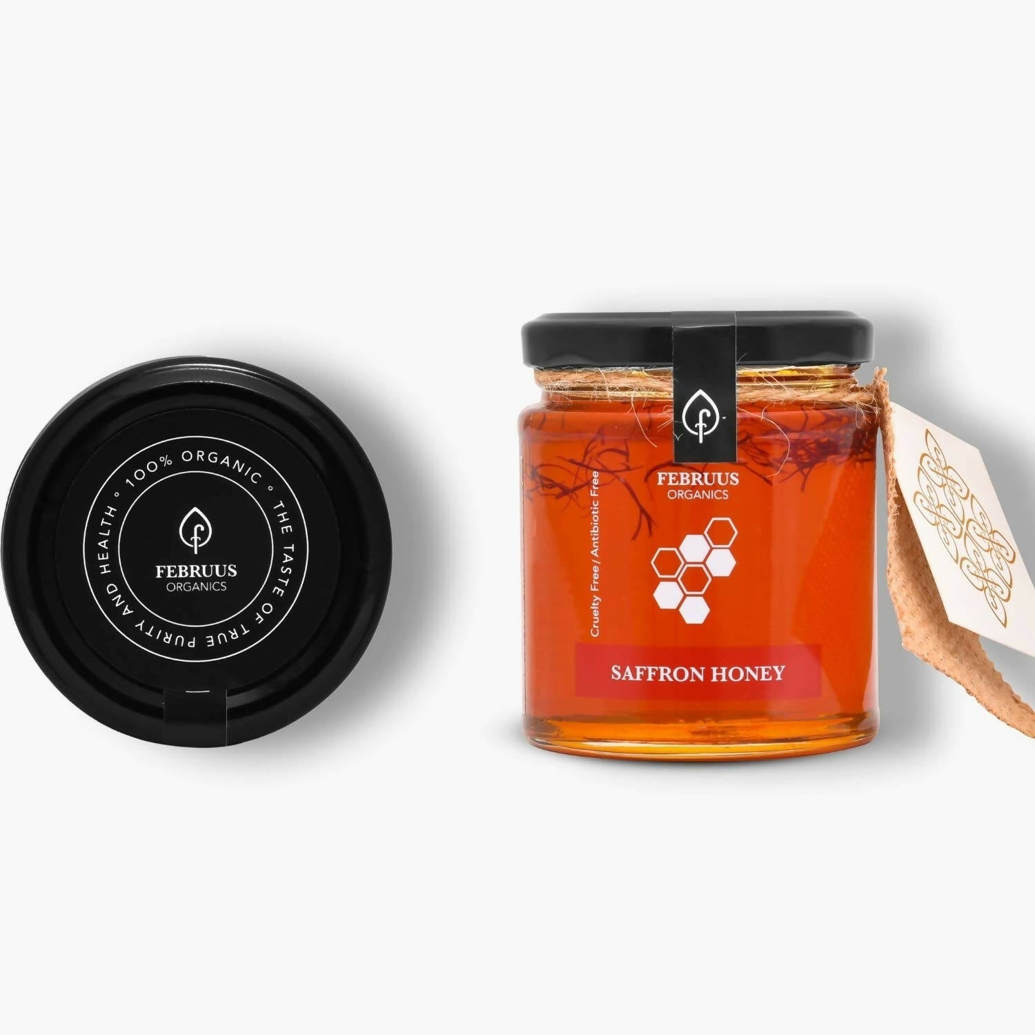 Februus Organics Pure Natural Saffron Honey