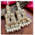 Jewel City Exquisite Handcrafted Gold-Plated Jhumka Earrings with Pearl Beads – Perfect for Weddings & Festivals - Distacart