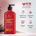 Botanic Hearth Smooth and Shine Shampoo with Hibiscus extract & Rosehip Oil