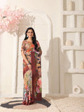 Shivam Fabrics Multi Color Turkey Fabric Printed Saree - Distacart