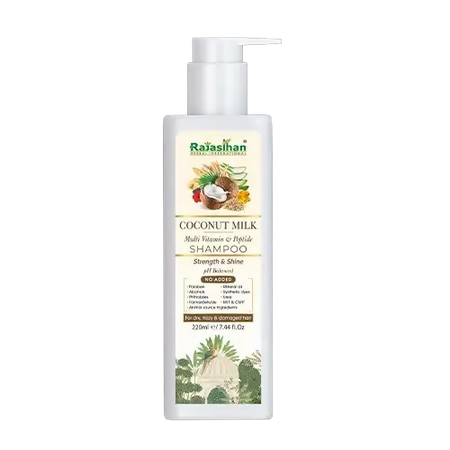 Rajasthan Herbals Coconut Milk Multi Vitamin & Peptide Shampoo