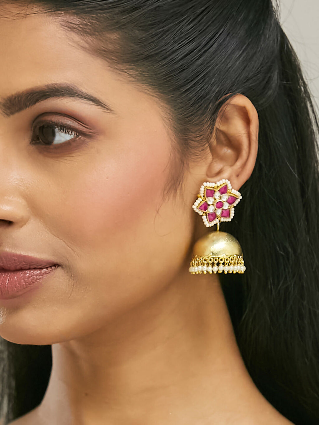 Nuyug 22k Gold-Plated Jhumkas - Distacart