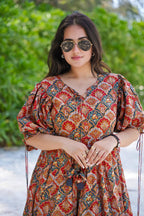 Sonakshi Women's Multycolor Rayon Digital Print Full Round Flair Anarkali Gown Set