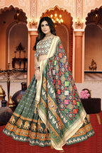 Sonakshi Women's Multicolor Dola Silk Digital Printed Lehenga Choli With Dupatta - Distacart