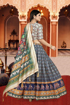 Sonakshi Women's Multicolor Dola Silk Digital Printed Lehenga Choli With Dupatta - Distacart