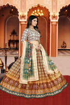 Sonakshi Women's Multicolor Dola Silk Digital Printed Lehenga Choli With Dupatta - Distacart
