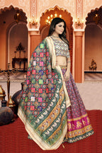Sonakshi Women's Multicolor Dola Silk Digital Printed Lehenga Choli With Dupatta - Distacart