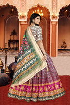 Sonakshi Women's Multicolor Dola Silk Digital Printed Lehenga Choli With Dupatta - Distacart