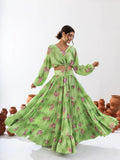 Sonakshi Women's Pista Air Tex Chinon Digital Printed Lehenga Choli - Distacart