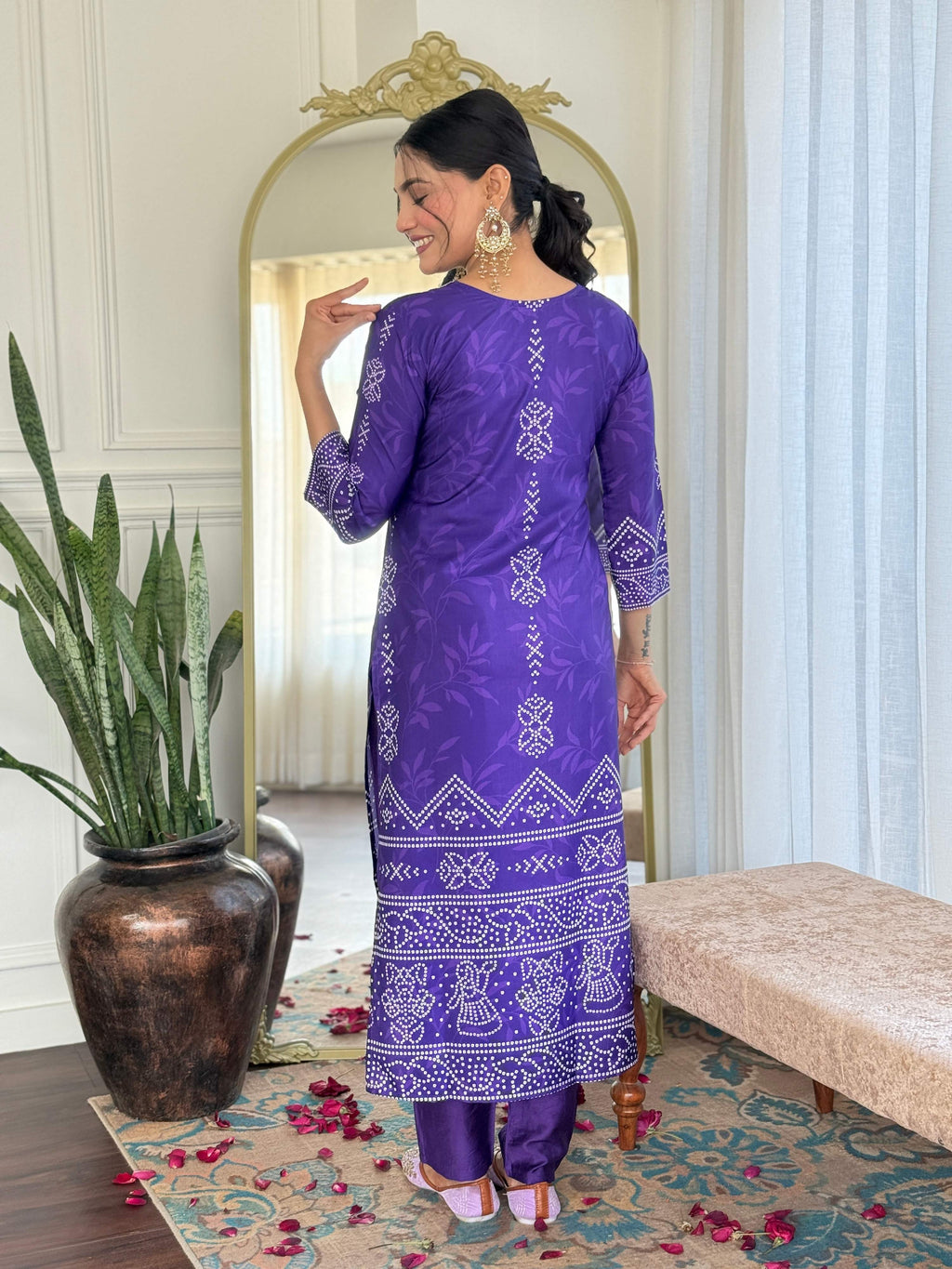 Sonakshi Women's Blue French Crepe Kurta Set with Dupatta - Distacart