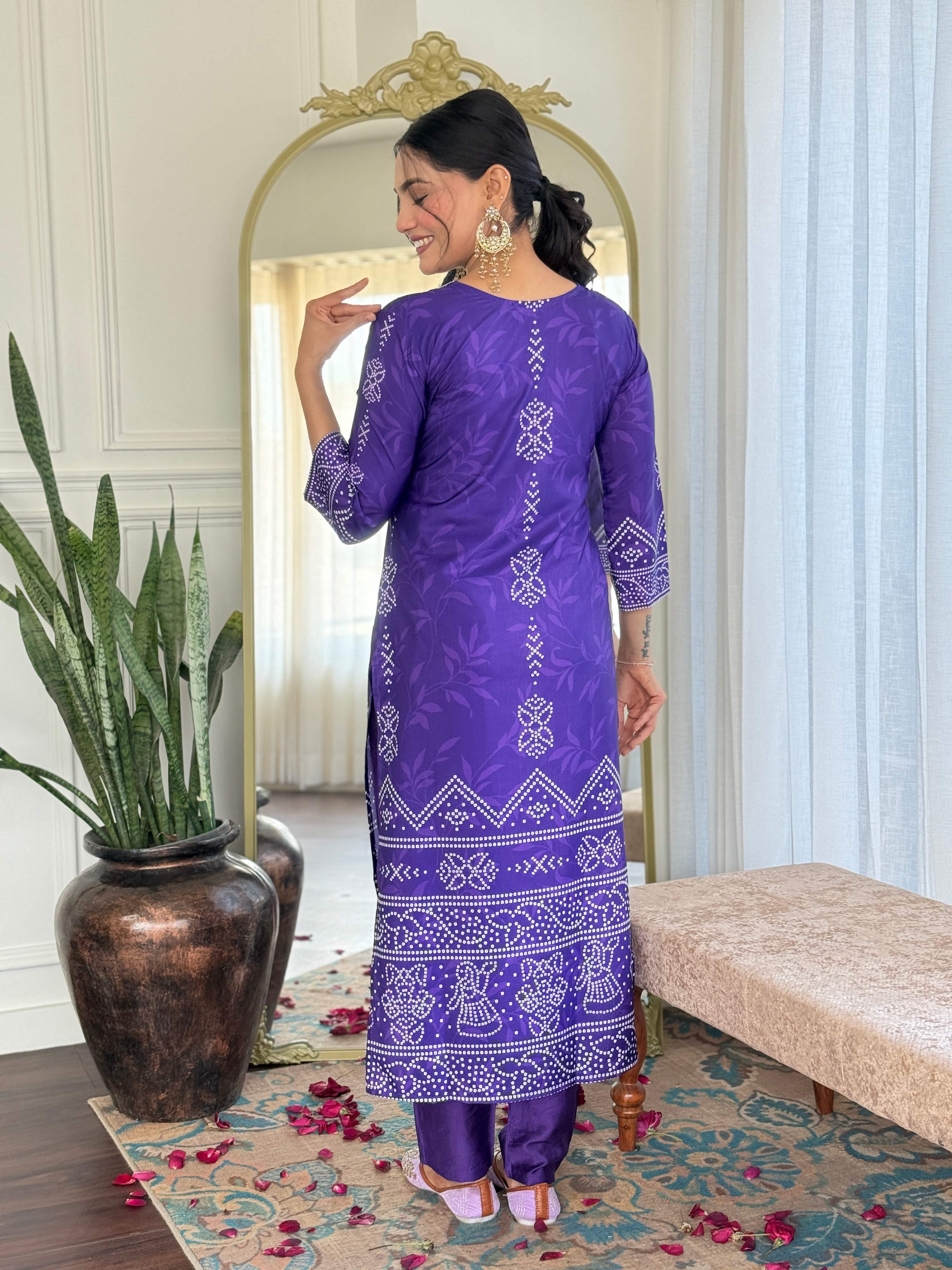 Sonakshi Women's Blue French Crepe Kurta Set with Dupatta - Distacart