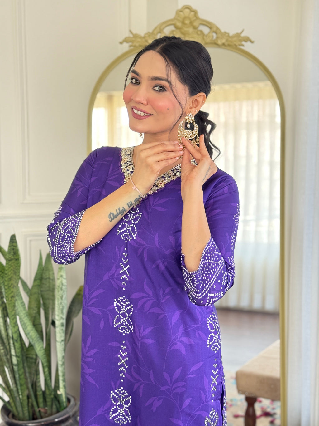Sonakshi Women's Blue French Crepe Kurta Set with Dupatta - Distacart