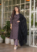 Sonakshi Women's Black Pure Cotton Digital Print Kurta Set with Dupatta - Distacart