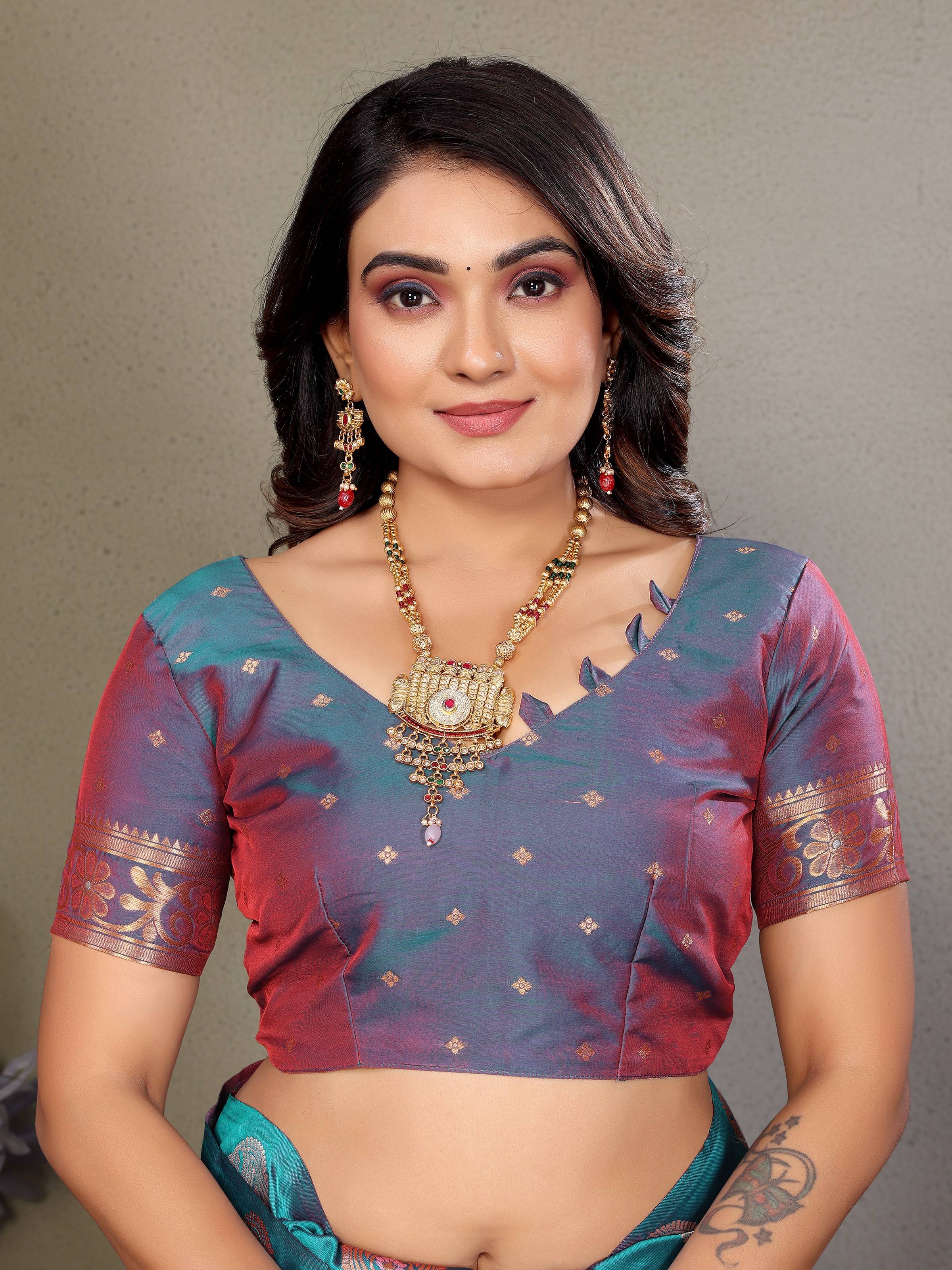 Sonakshi Women's Babypink Banarasi Silk Zari Woven Traditional Saree with Blouse - Distacart