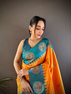 Sonakshi Women's Fenta Banarasi Silk Zari Woven Traditional Saree with Blouse - Distacart