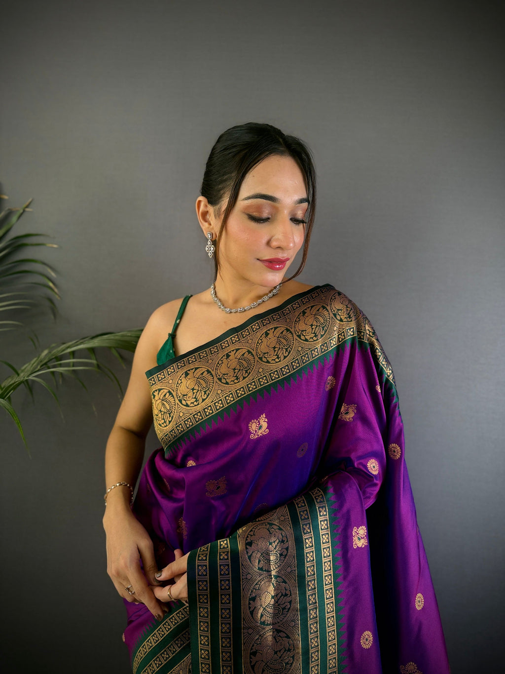 Sonakshi Women's Jamli Soft Silk Zari Woven Traditional Saree with Blouse - Distacart