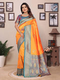 Sonakshi Women's Fenta Banarasi Silk Zari Woven Traditional Saree with Blouse - Distacart