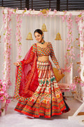 Sonakshi Women's Multicolor Silk Digital Printed Lehenga Choli Set - Distacart