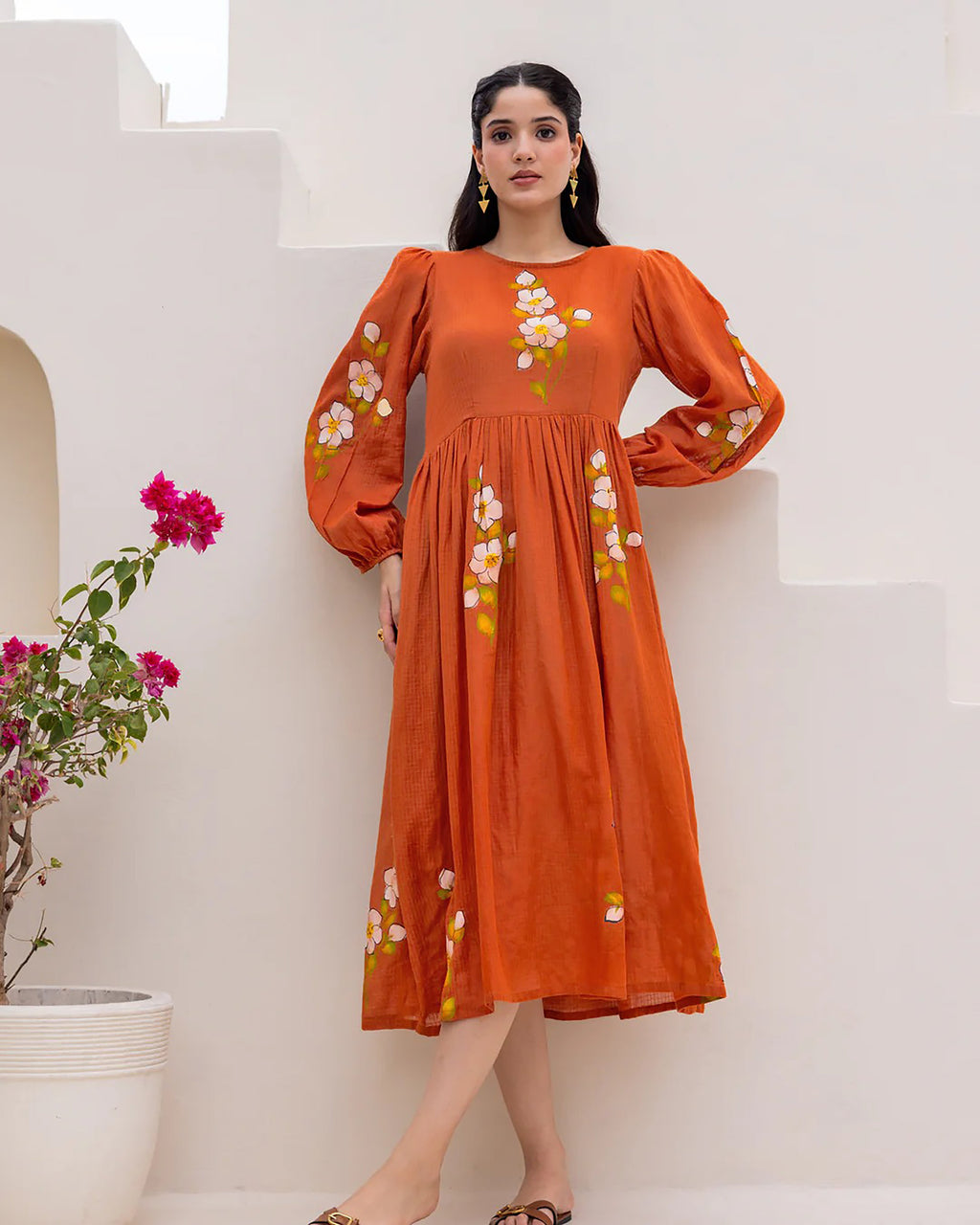 Sonakshi Women's Corel Kota Checks With Heavy Digital Printed Anarkali Gown Set - Distacart