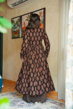 Sonakshi Women's Black Heavy Rayon With Heavy Digital Printed Anarkali Gown Set - Distacart