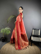 Sonakshi Women'S Gajri Premium Soft Silk Zari Woven Traditional Saree With Blouse - Distacart