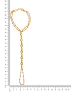 Ruby Raang Gold Kundan Haath Phool - Distacart