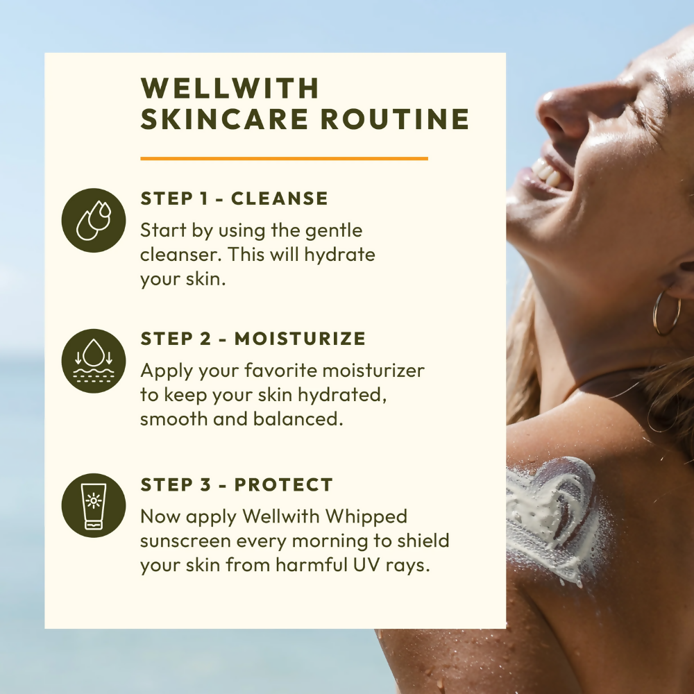 Wellwith Whipped Sunscreen Lotion SPF 50