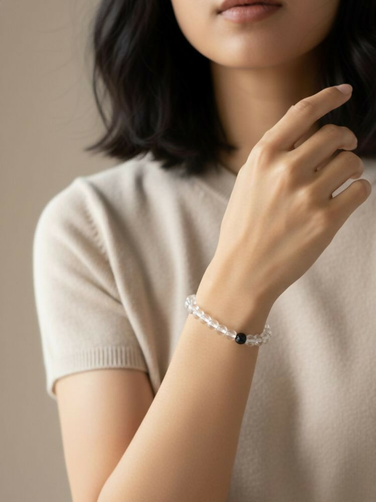 NVR Unisex White Crystal Evil Eye Bracelet - Distacart