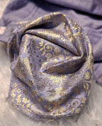 Kia Fashions Mauve Benarsi With Gold & Silver Weave Readymade Blouse - Distacart