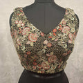 Kia Fashions Black Georgette Multi Color Emb & Sqn Readymade Blouse - Distacart