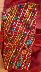 Kia Fashions Hot Pink Multi Color Embroidered Readymade Blouse - Distacart