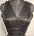 Kia Fashions Black Shimmer Dual Tone Glitter Fabric Readymade Blouse - Distacart