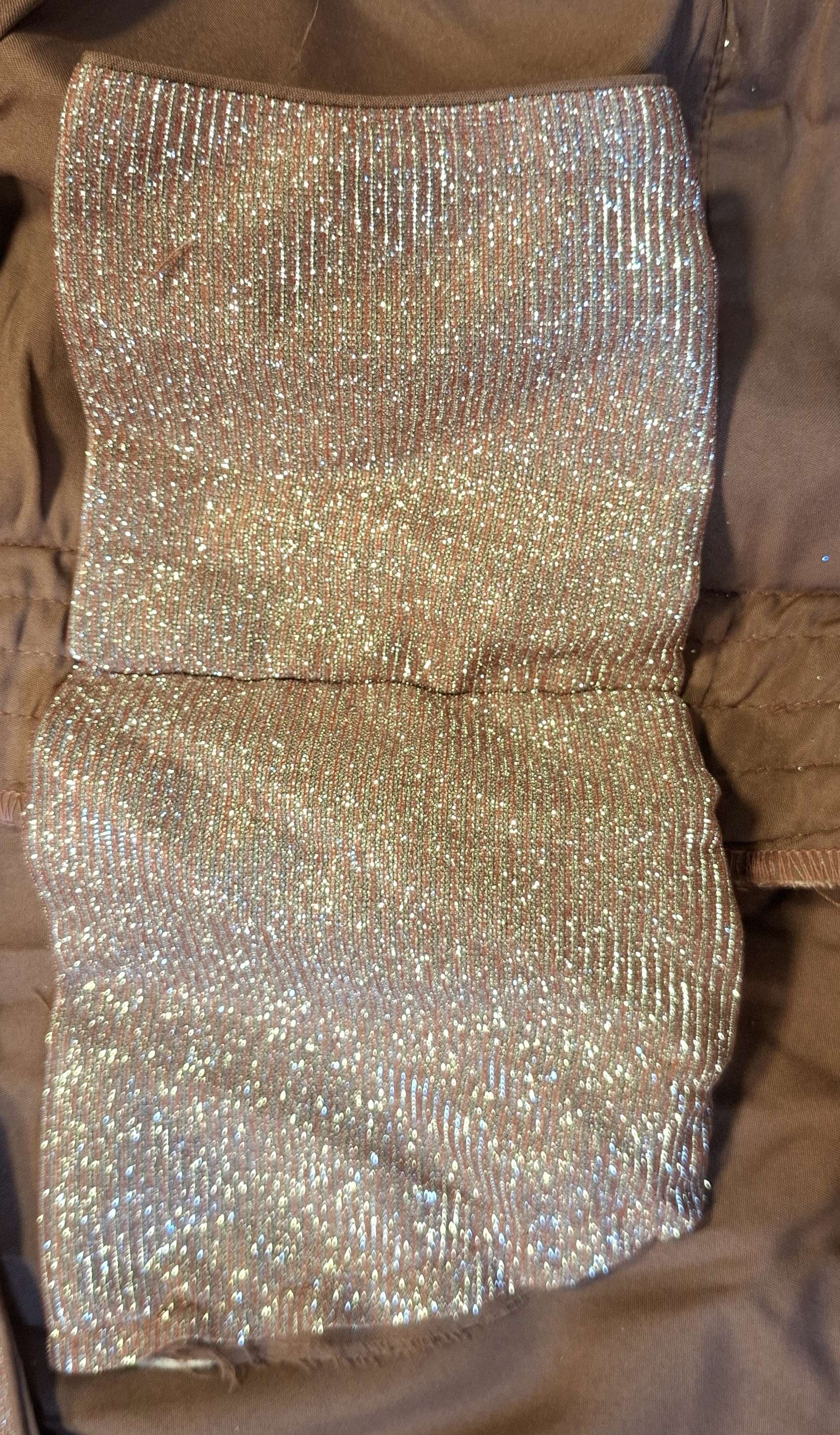 Kia Fashions Dusty Pink Dual Tone Glitter Fabric Readymade Blouse - Distacart