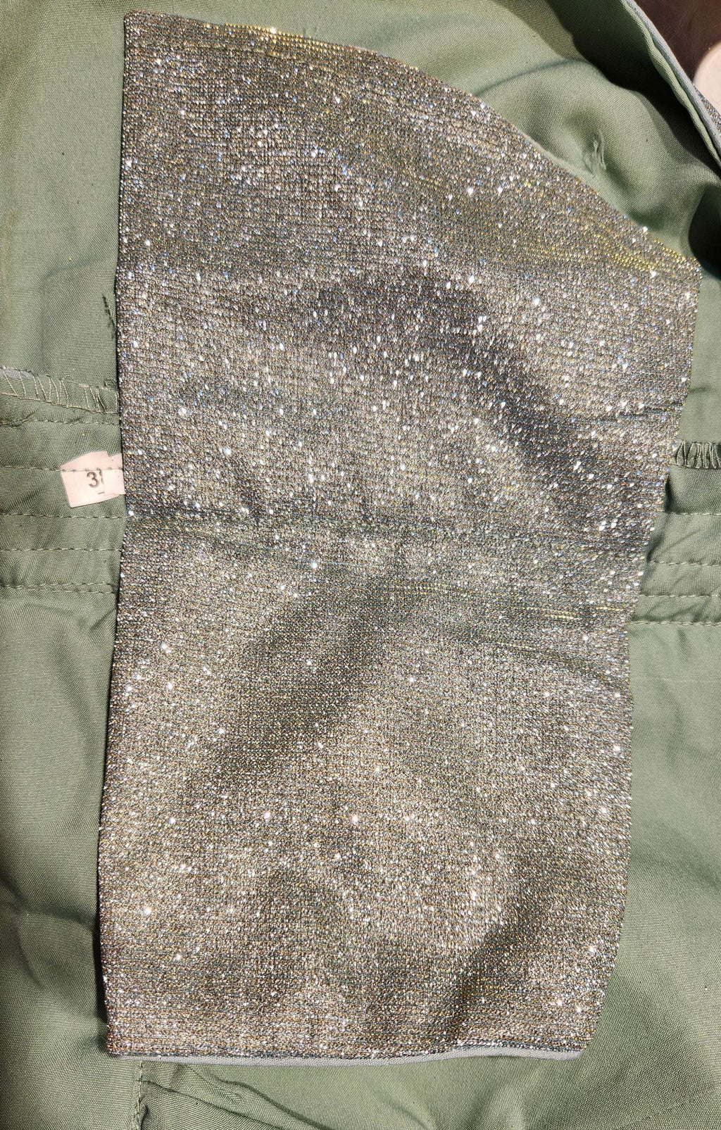 Kia Fashions Misty Ocean Shimmer Dual Tone Glitter Fabric Readymade Blouse - Distacart
