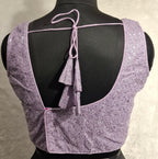 Kia Fashions Lilac All Over Silver Sequins Readymade Blouse - Distacart