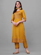 Embroidered Printed Kurta With Pant And Dupatta Set, Multicolor - Hiral Fashion - Distacart